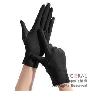 GUANTES NEGROS CORTO EL PAR X 1